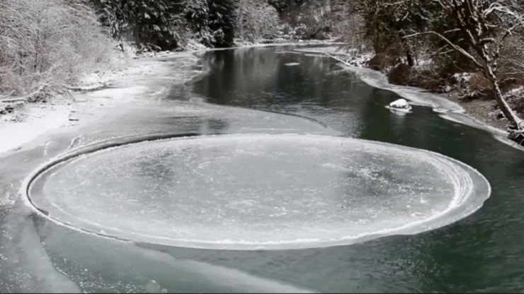 bijna-perfecte-ijscirkel-drijft-in-rivier-in-washington